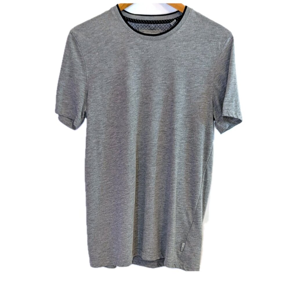 Ted Baker London Men’s | Helpa Gray Crew Neck Short Sleeve Tee | Size 2 (Small)